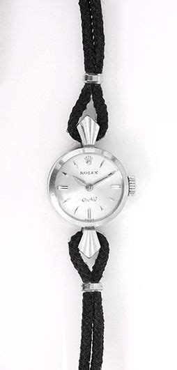 rolex 9060|Rolex Orchid Ladies Vintage Watch on Black Cord Band 9060.